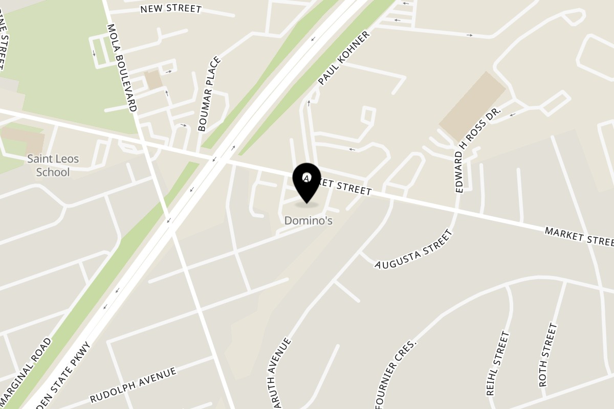 Map showing the location of OMGYRO Elmwood Park on 430 Market St in Elmwood Park